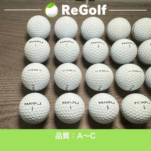 【中古】 ロストボール ダンロップ ロイヤルマックスフライ IC324 ホワイト 20球 ACランク ゴルフボール リゴルフ